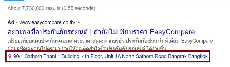 locations extensions