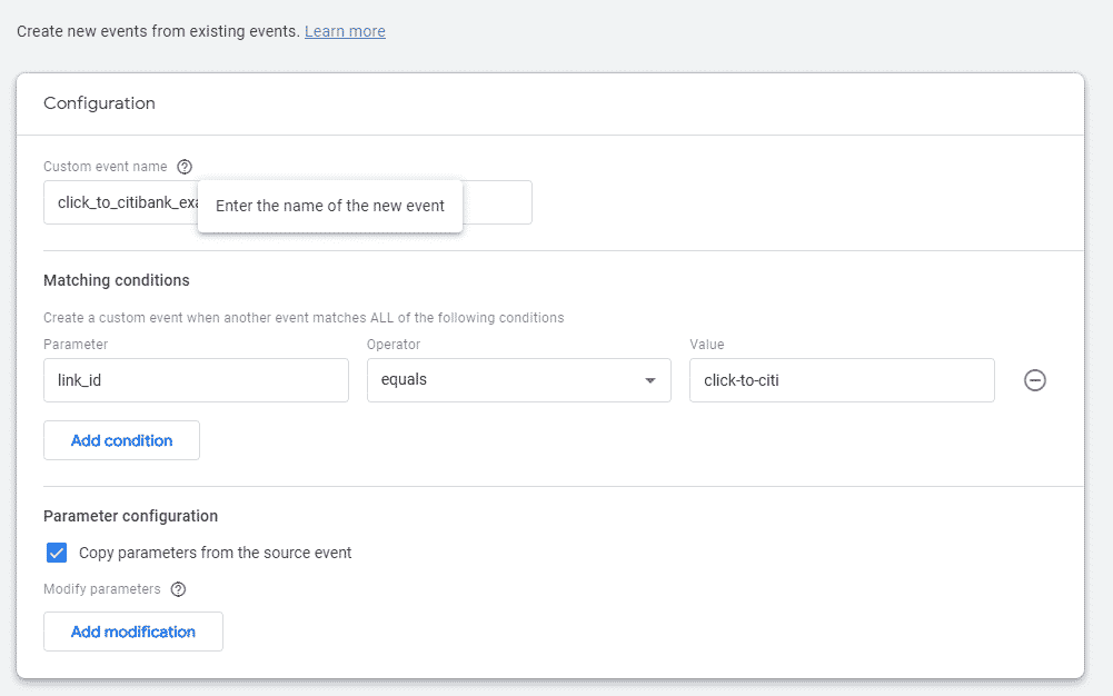 สอนตั้งค่า Click Event Tracking ใน Google Analytics 4 - create event