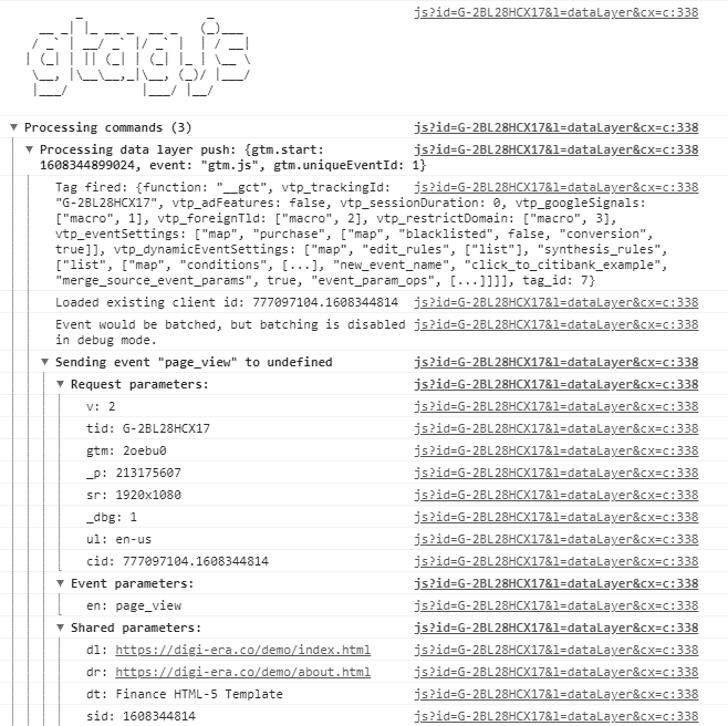 สอนตั้งค่า Click Event Tracking ใน Google Analytics 4 debug