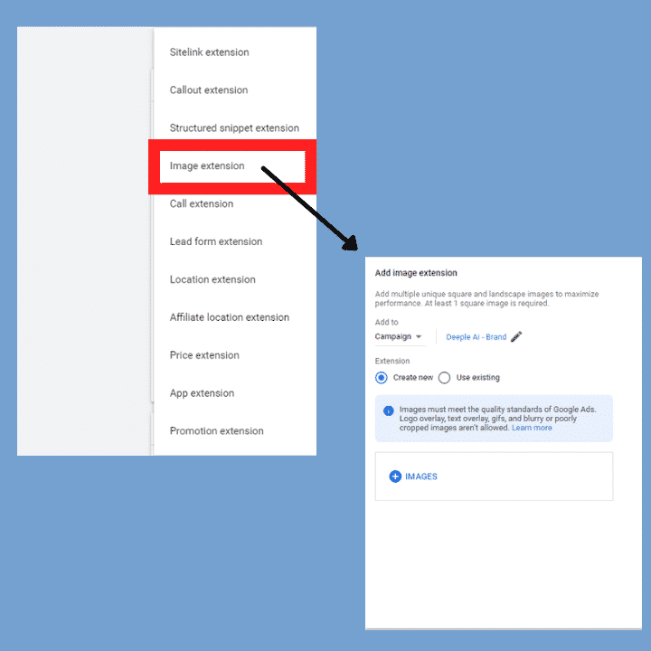 Image Extension ต้องตั้งค่าอย่างไร