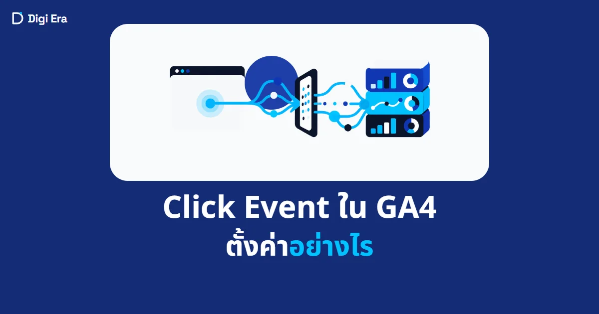 ภาพปกบทความ Click Event ใน GA4 ตั้งค่าอย่างไร จาก Digi Era