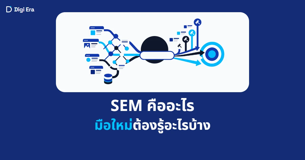 ภาพปกบทความ SEM คืออะไร มือใหม่ต้องรู้อะไรบ้าง จาก Digi Era